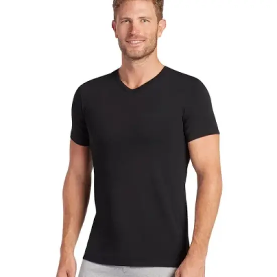 Jockey Men's Slim Fit Cotton Stretch V-Neck T-Shirt - 6 Pack image {1}