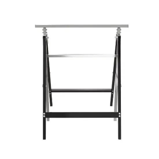 MaseiKar Heavy-Duty Adjustable Sawhorse Brackets 2 Pack, 2x4 Sawhorse Lifting Bracket, Stainless Steel Folding Sawhorse Stand, Workbench Support image {9}