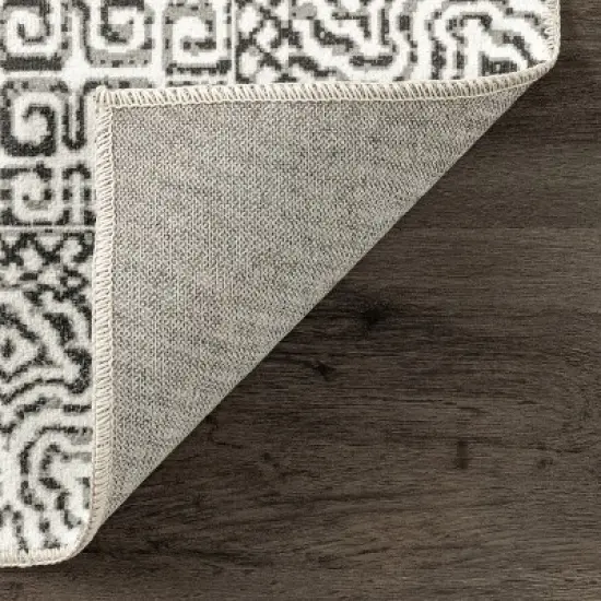 nuLOOM Abstract Machine Washable Area Rug image {6}