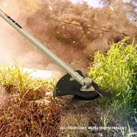 Worx WA0221 40V Nitro Driveshare 10" Universal Brush Cutter Attachment image {1}