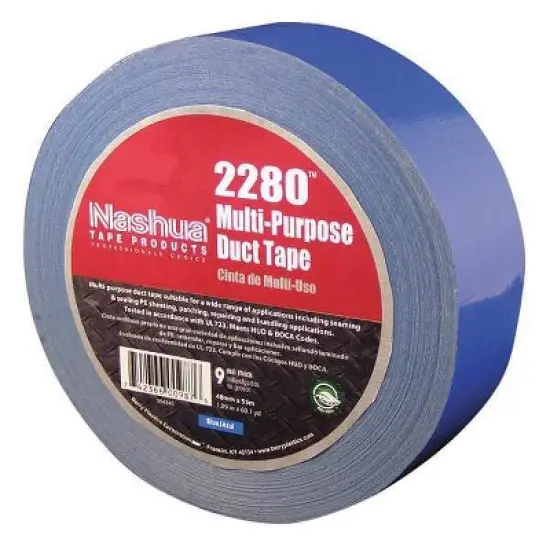 Nashua  Duct Tape,Blue,1 7/8 in x 60 yd,9 mil 2280 image {1}