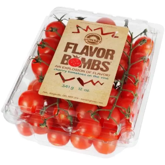SUNSET Fresh Flavor Bombs Cherry Tomatoes On The Vine - 12oz image {3}