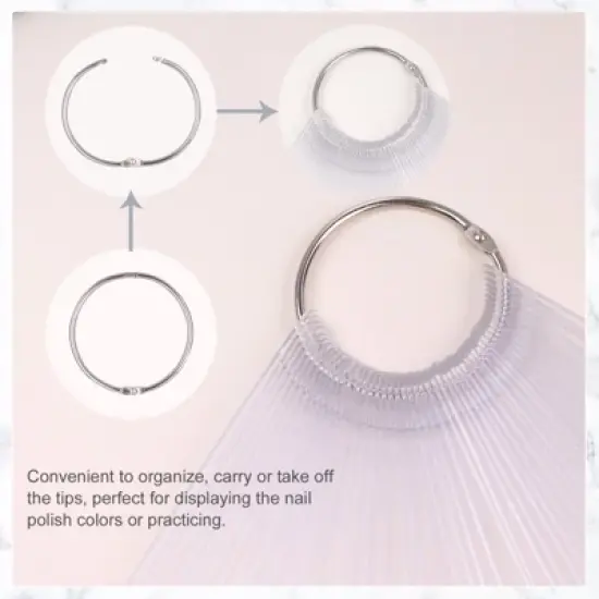 Saviland Pro 150PC Radial Fan Display System - Omni-Ring Polish Swatches for Salon Color Reference & Tech Training .(Size: 150 Count) image {2}