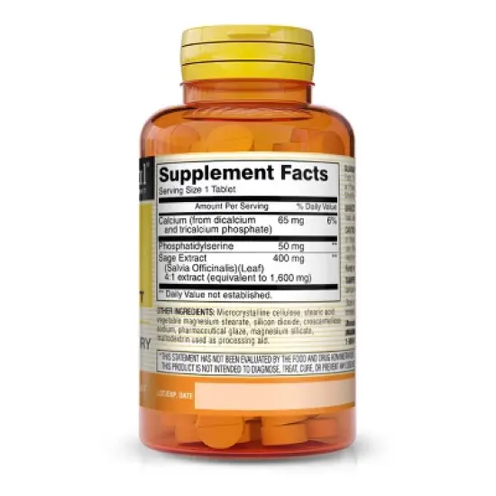 Mason Natural Brain Powder Caplets with Sage Extract - 60ct image {1}