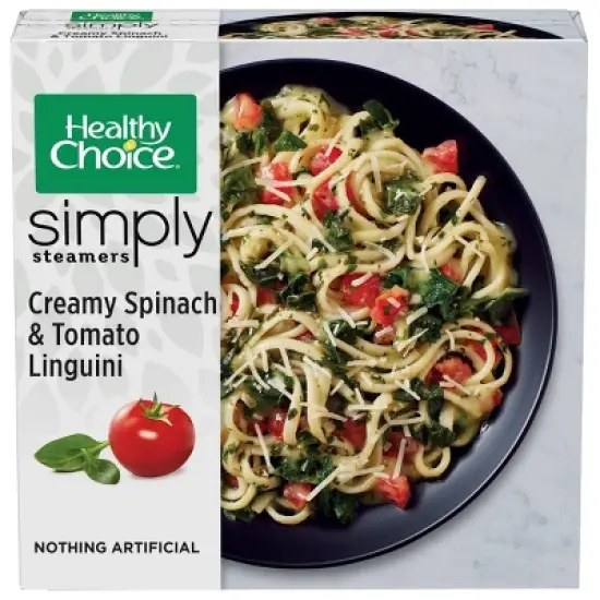 Healthy Choice Simply Steamers Frozen Creamy Spinach and Tomato Linguini - 9oz image {4}