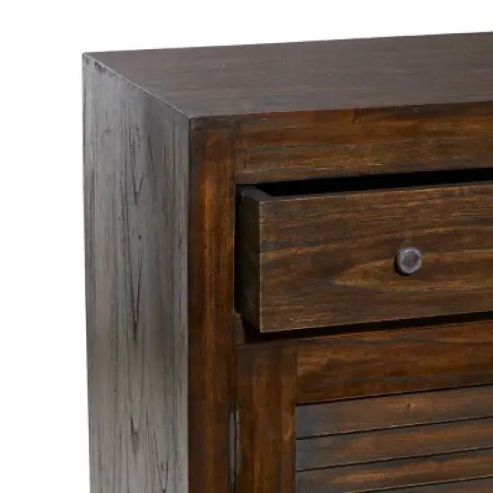 Rustic Wood Buffet Dark Brown - Olivia & May image {5}