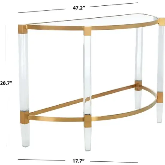 Anabelle Acrylic Console Table  - Safavieh image {6}