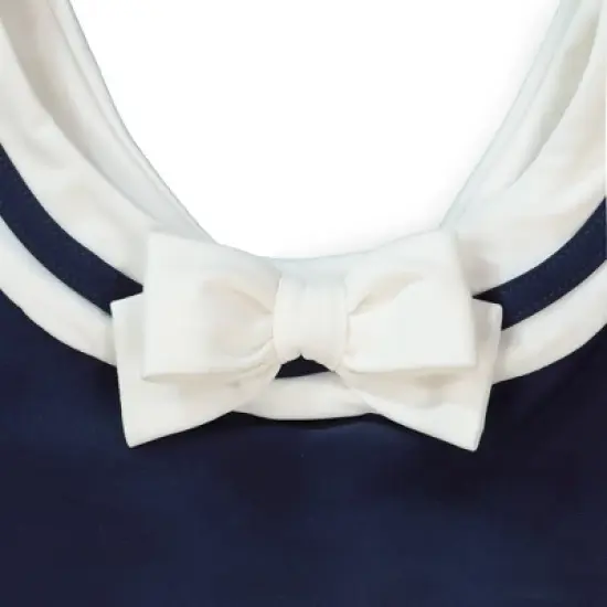 Hope & Henry Girls' One-Piece Sailor Swimsuit, Toddler image {1}