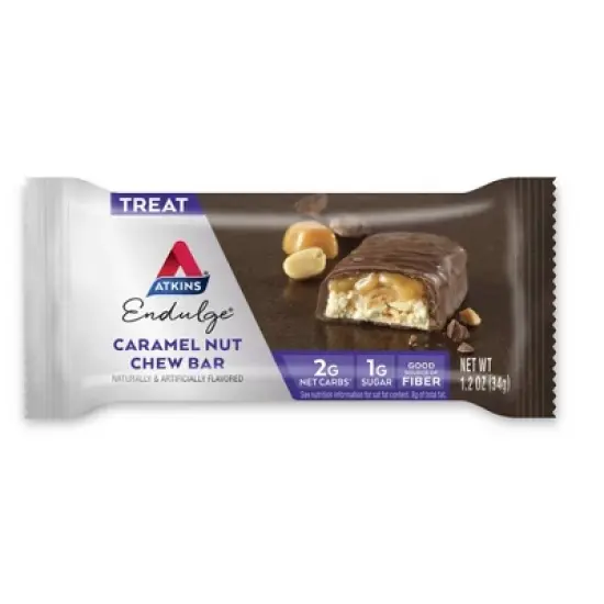 Atkins Endulge Caramel Nut Chew Bar image {1}