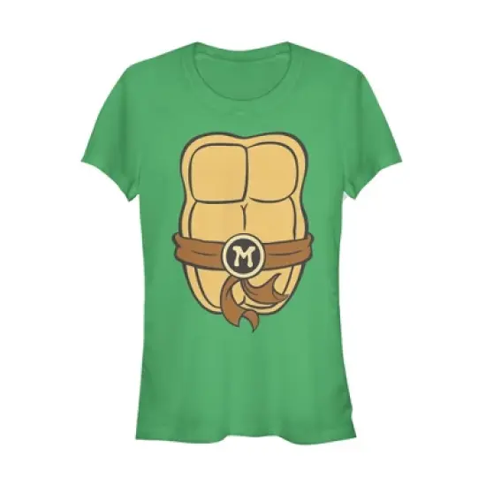 Junior's Teenage Mutant Ninja Turtles Michelangelo Costume T-Shirt image {2}