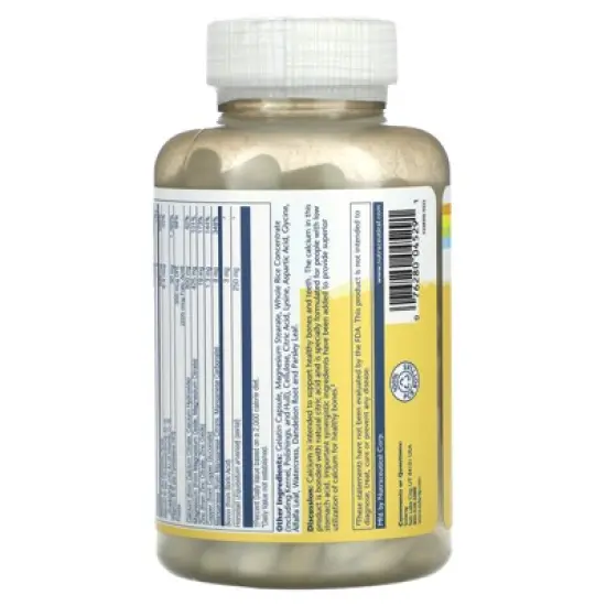 Solaray Calcium Citrate Supreme, 180 Capsules image {2}