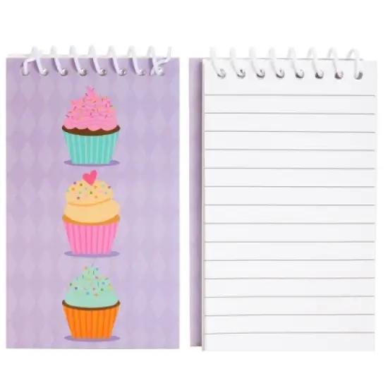 Blue Panda 24 Pack Spiral Notepads with Dessert Designs, 3 x 5 In Mini Notebooks for Kids Party Favors, School image {4}