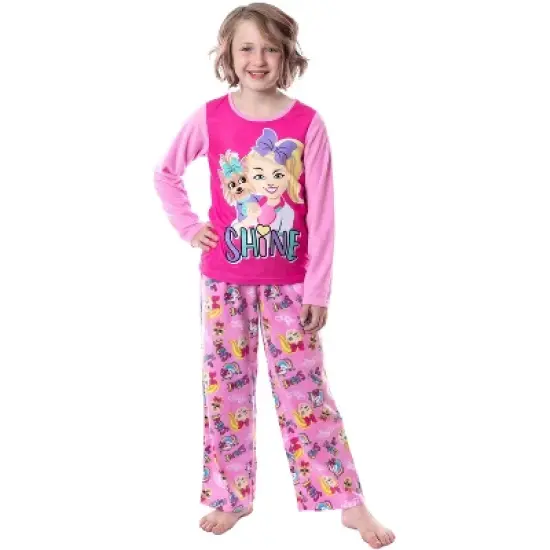 Nickelodeon Jojo Siwa Girls' Jojo and BowBow Shine 2 Piece Pajama Pant Set image {4}
