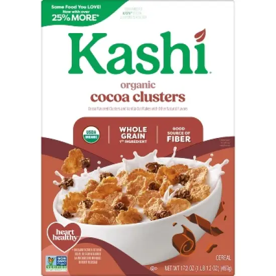 Kashi Organic Cocoa Clusters Breakfast Cereal - 17.2oz image {7}