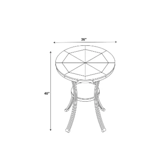 Angelo Bar Height Table - Powell Company image {5}