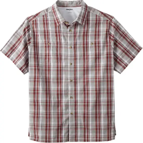 KingSize Men's Big & Tall Short-Sleeve Plaid Sport Shirt image {16}