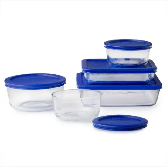 Pyrex 10pc Glass Storage Set image {1}