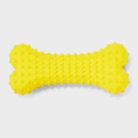 Rubber Bone Dog Toy - Boots & Barkley&trade; Yellow image {4}