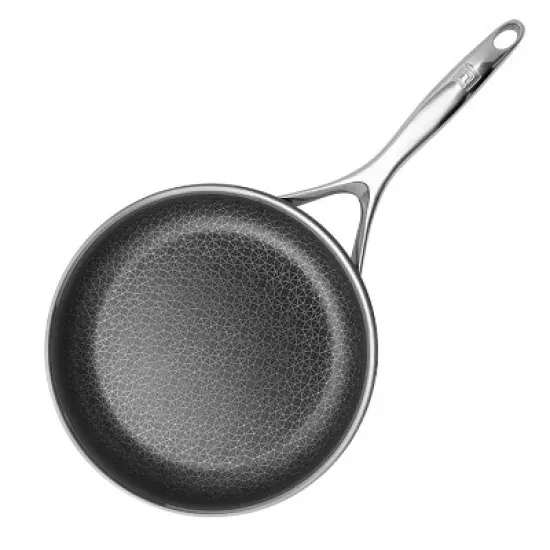 Livwell Brands Diamond Clad 12' Hybrid Nonstick Stainless Steel Fry Pan: Tri Ply, Stay-Cool Handle, Dishwasher & Oven Safe image {3}
