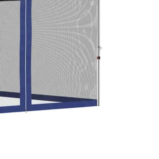 Resenkos Patio Garden Pergola, Pergola Canopy,10' x 10' Pop Up Canopy Tent, Tents for Parties with Wheeled Carry Bag, Blue Dark Blue image {7}