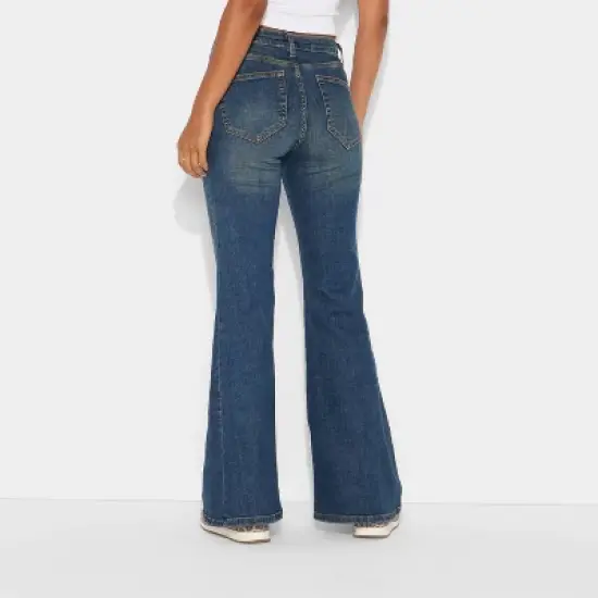 Women's Mid-Rise Flare Jeans - Wild Fable&trade; image {2}