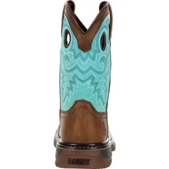 Rocky Toddler Girls Teal Original Ride FLX Western Boot image {3}