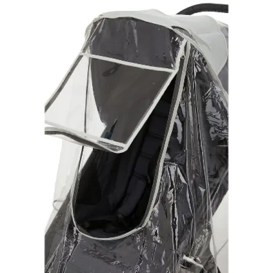 First Essentials  Universal Stroller Rain Cover Baby Travel Weather Shield Windproof & Waterproof - Clear image {4}