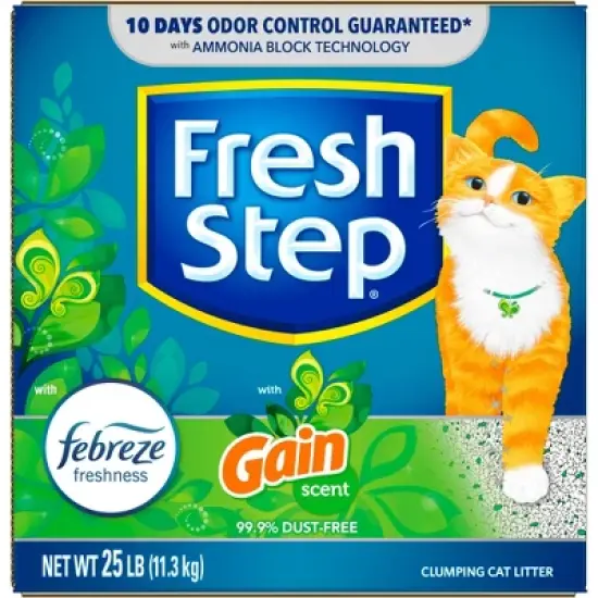 Fresh Step Febreze and Gain Cat Litter - 25lb image {1}