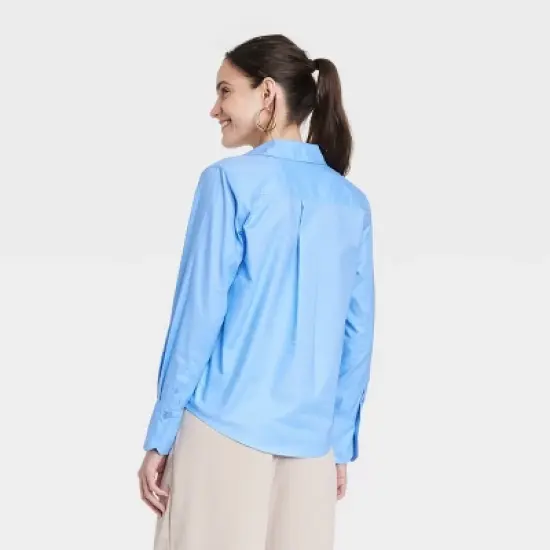Women's Long Sleeve Oxford Button-Down Shirt - A New Day&trade; image {1}