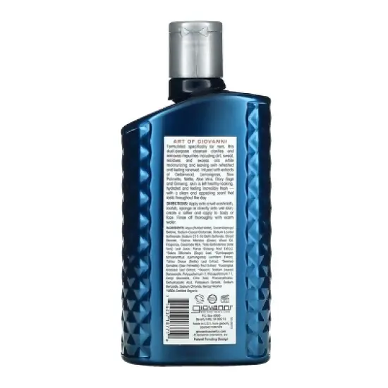 Giovanni Men's 2-in-1 Body Wash and Facial Cleanser - 16.9 oz image {1}