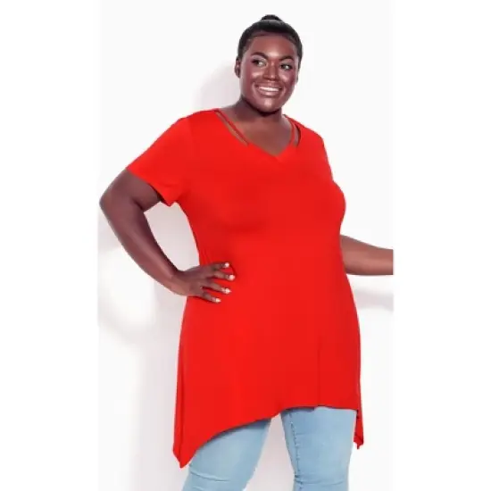 Women's Plus Size Anya Tunic - scarlet | AVENUE image {7}