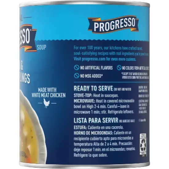 Progresso Traditional Chicken & Herb Dumpling Soup - 18.5oz image {5}