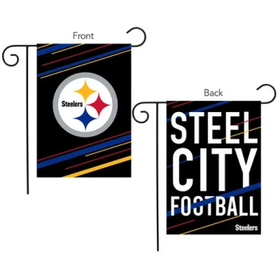 Briarwood Lane Pittsburgh Steelers Slogan Garden Flag NFL License image {2}