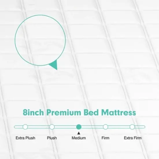 8'' Queen/Full/King Size Memory Foam Bed Mattress Medium Firm Breathable Pressure Relieve image {7}