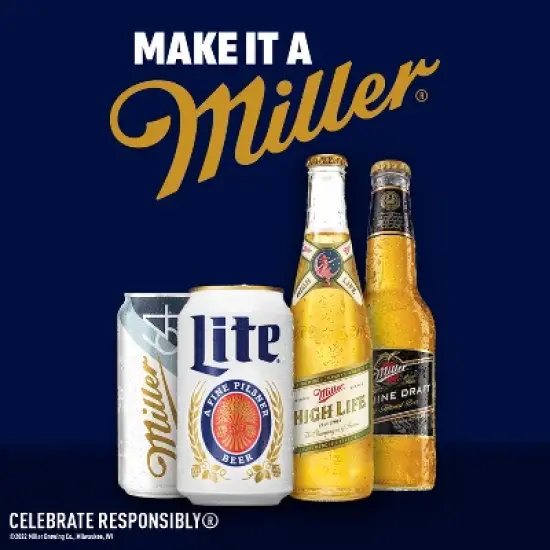 Miller Lite Beer - 9pk/16 fl oz Aluminum Bottles image {4}