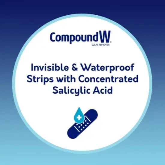 Compound W Maximum Strength One Step Invisible Wart Remover Strips - 14 ct image {3}