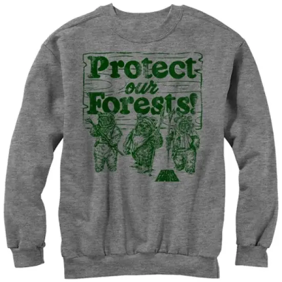 Men's Star Wars Ewok Protect Our Forests Sweatshirt image {3}