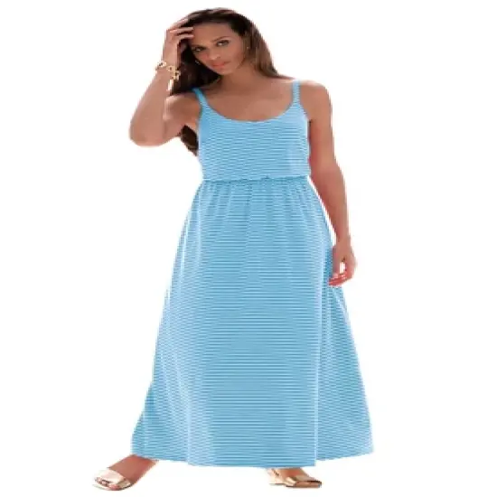 Jessica London Women&rsquo;s Plus Size Blouson Maxi Dress image {1}