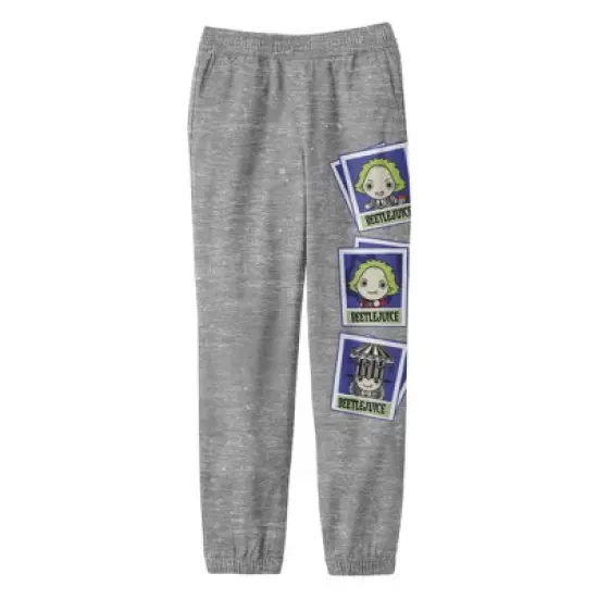 Beetlejuice Polaroids Youth Athletic Gray Graphic Sweatpants image {4}