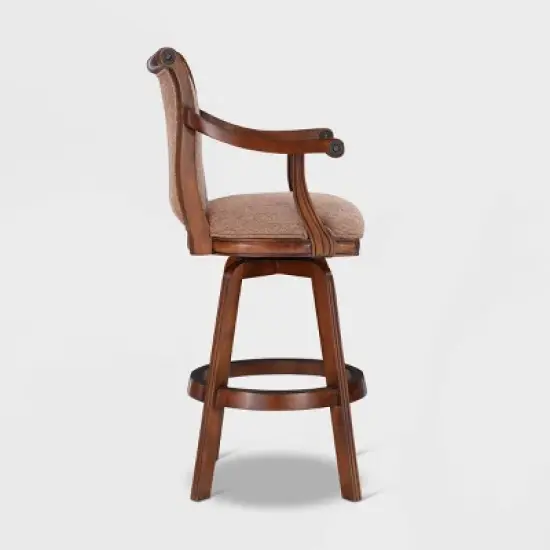 31" Dakota Swivel Barstool with Arms Light Brown - Powell Company image {3}