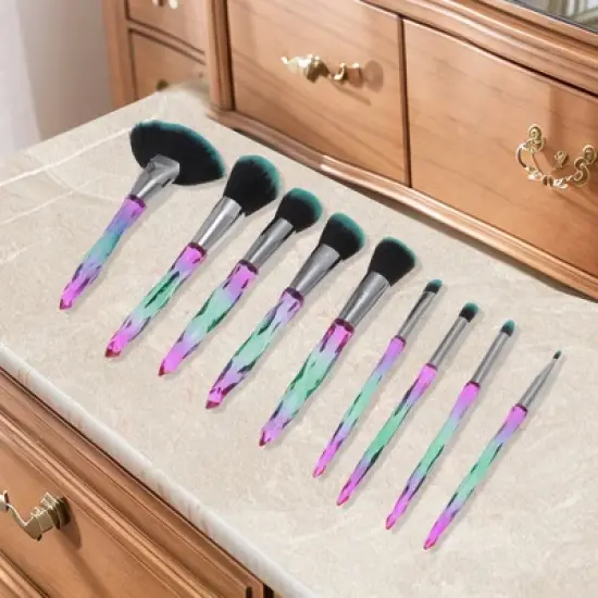 Unique Bargains Durable Lightweight Makeup Brush Set 10 Pcs image {4}