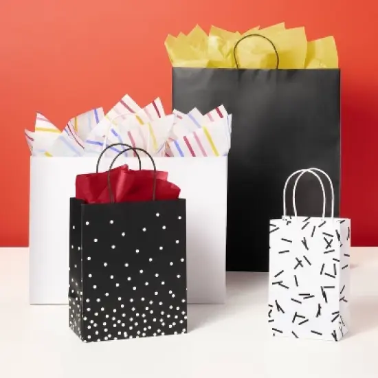 Black Jumbo Gift Bag - Spritz&trade; image {1}