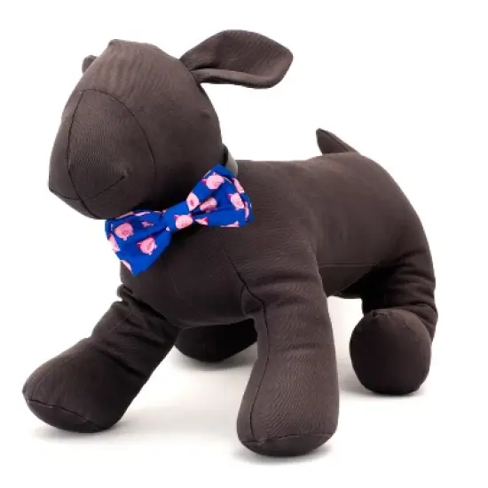 The Worthy Dog Wilbur Pig Bow Tie Adjustable Collar Attachment Accessory image {2}