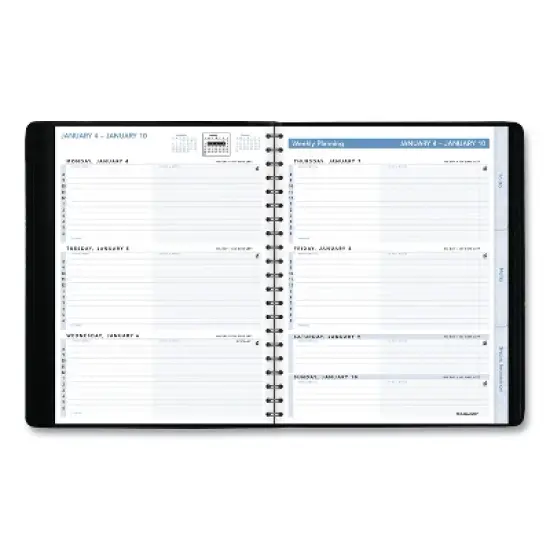 The Action Planner Weekly Appointment Book, 11 x 8, Black Cover, 12-Month (Jan to Dec): 2026 image {1}