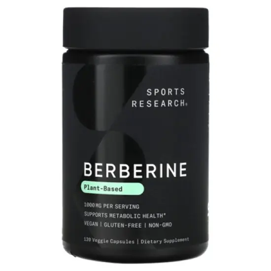 Sports Research Berberine, 120 Veggie Capsules (500 mg per Capsule) image {4}
