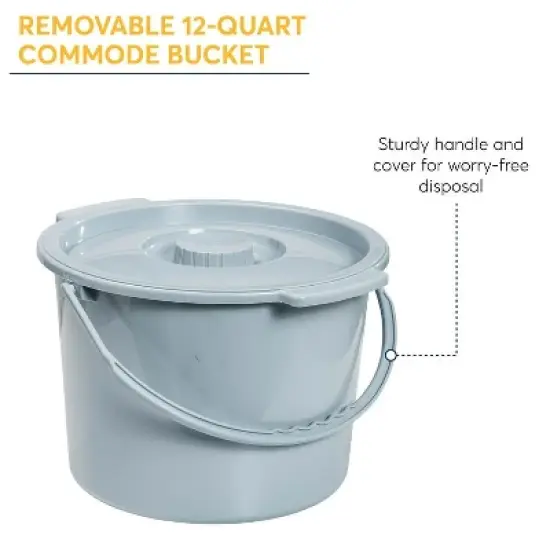 Nova 8450 12 Qt Commode Bucket With Lid image {2}