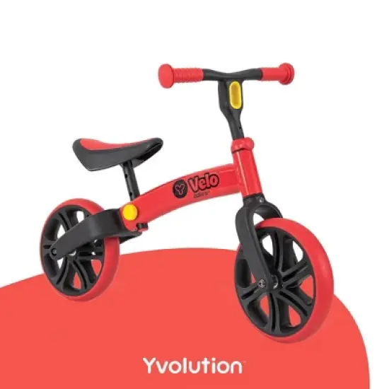 Yvolution Y Velo Junior 9'' Kids' Balance Bike with Dual Rear Wheels image {1}