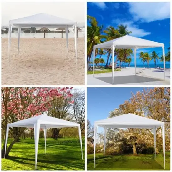 3x3m White Pop Up Gazebo Top Cover Replacement Canopy Roof image {3}