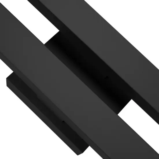 LamQee 37" Long Outdoor Wall Lights LED Modern Exterior Lighting Fixtures Outdoor Light Fixtures Black image {6}