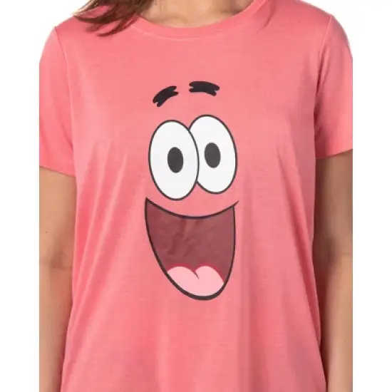 Nickelodeon Womens' SpongeBob SquarePants Patrick Star Sleep Pajama Set Multicolored image {1}